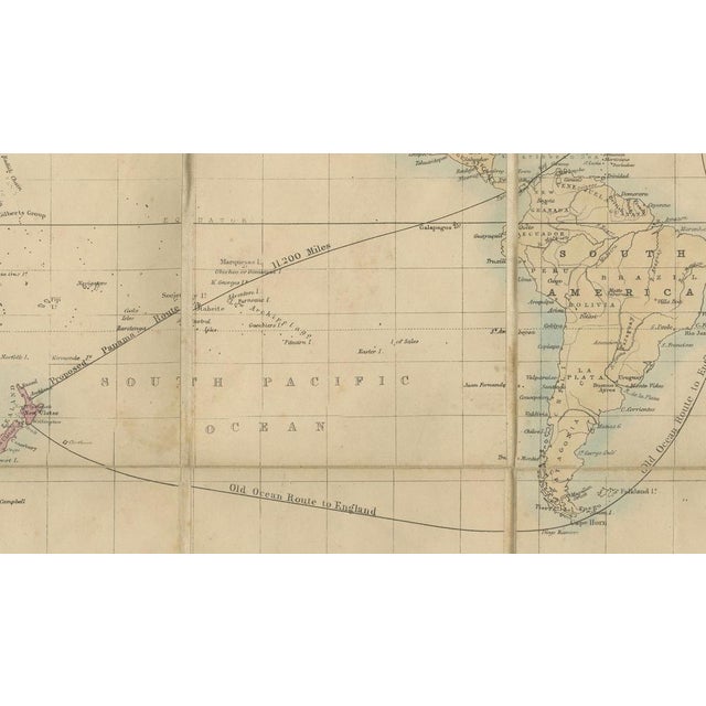 World Mail and Passenger Routes to New Zealand, 1883 For Sale - Image 9 of 12