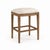 Elevate your space with this elegant counter stool, featuring a sturdy oak wood frame paired with a luxurious cowhide...