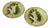 Majolica Asparagus Plate Salins, 1880s, Set of 2 For Sale