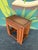 Minimalistic mid century nesting table set with carved borders. Use as a set or individually