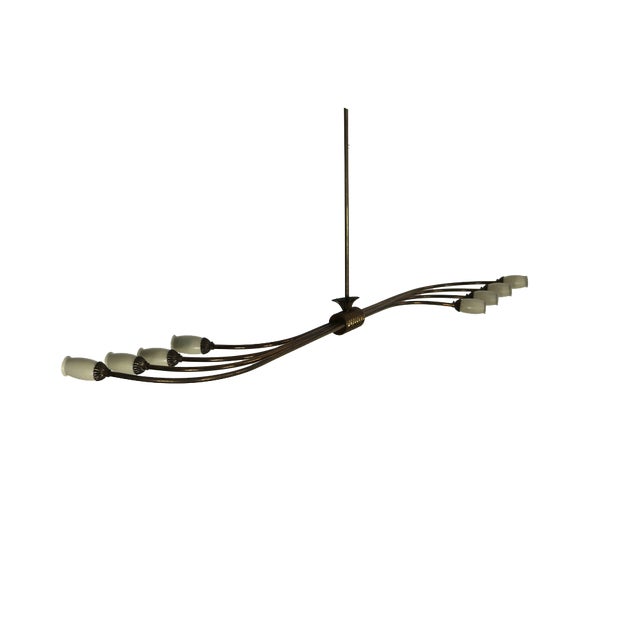 Italian Brass Lamp, 1950s For Sale