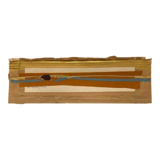 Barbara Beck 1976 Paper Collage - Unframed/Signed/Dated For Sale