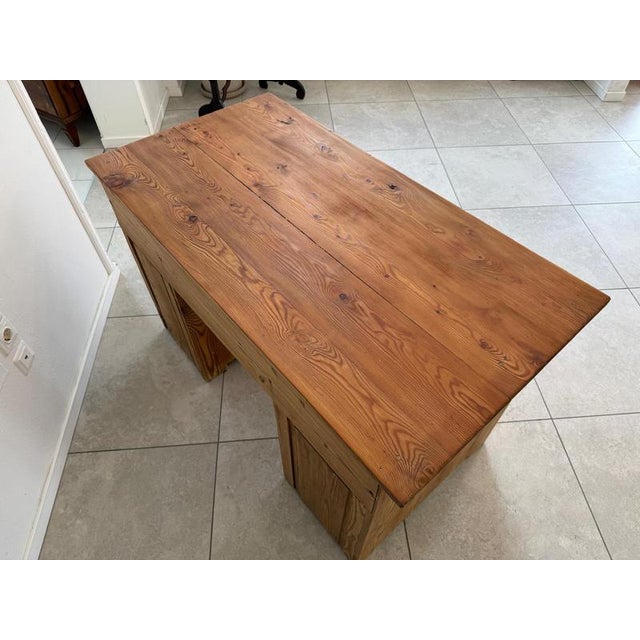 Gründerzeit Desk in Pine Softwood, 1875 For Sale - Image 10 of 14
