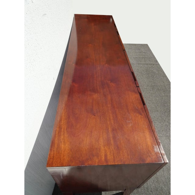 Williams-Sonoma Vintage Williams Sonoma Style Starburst Console Table Credenza ~ Mid Century Mod For Sale - Image 4 of 12