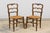 19th Century French Provincial Ladder Back Maple Dining Chairs W/ Rust Seats - Set of 8 For Sale In New York - Image 6 of 18