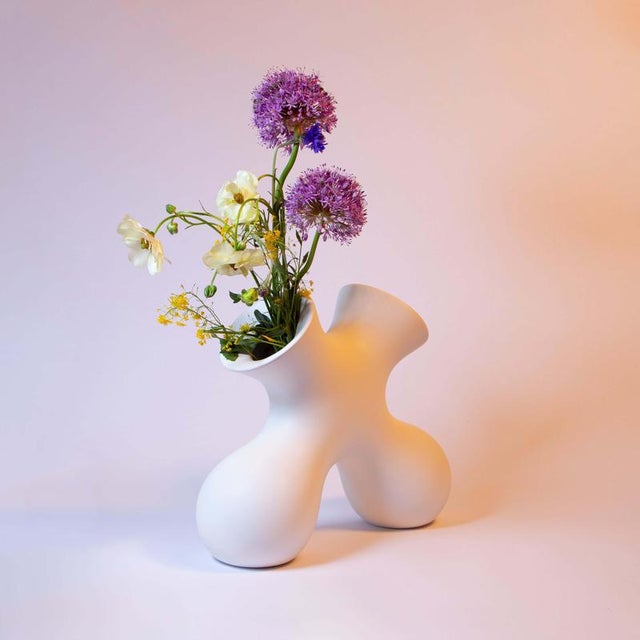 Tabono Sculpture in Ceramic & Threads by Soheila Mahmoodi | Chairish