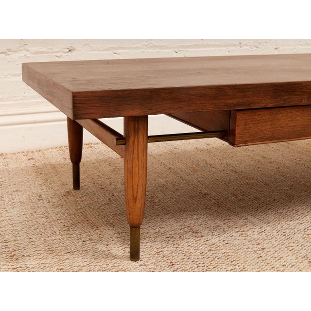 Walnut Vintage Coffee Table For Sale - Image 4 of 12