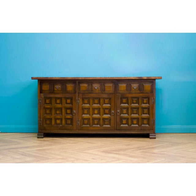 Vintage Dark Oak Toledo Sideboard from Younger, 1970s For Sale - Image 11 of 11