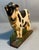 Cast Iron Holstein Cow Doorstop Folk Art Farmhouse Vintage Chippy Paint Signed For Sale - Image 4 of 8