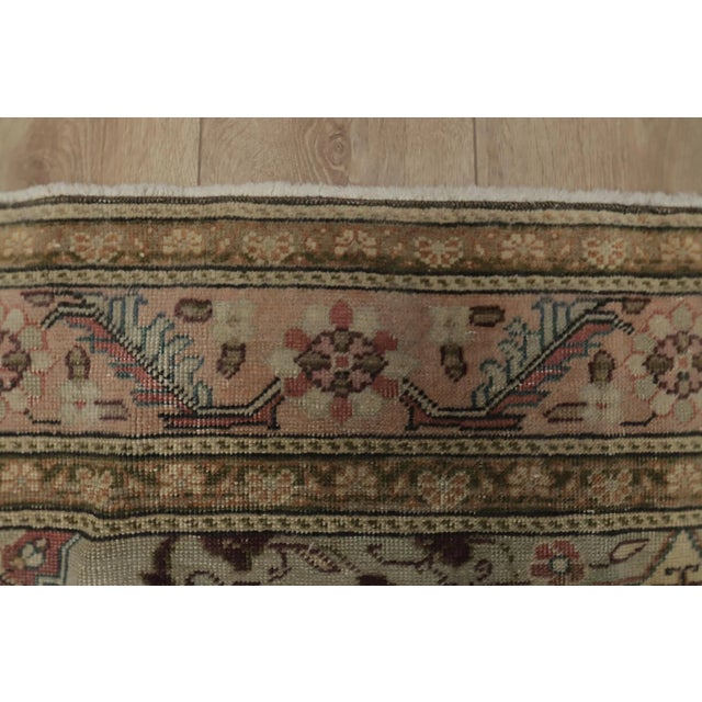 1980s Turkish Pink Medallion Kayseri Rug For Sale - Image 9 of 12