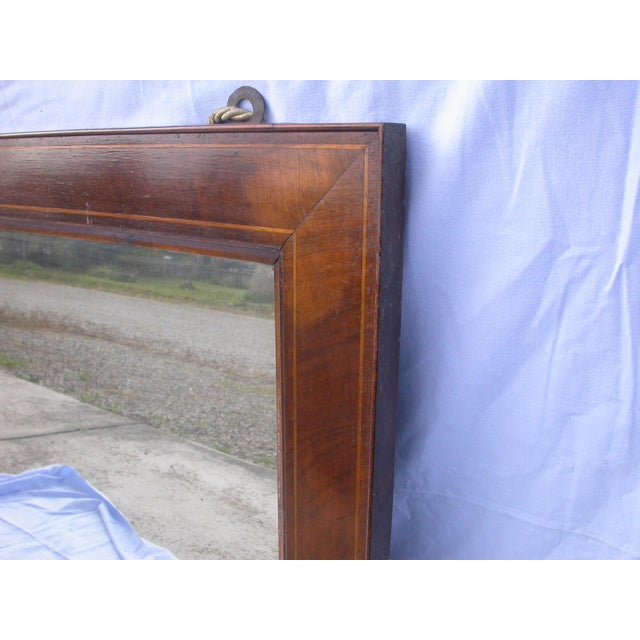 Veneered Mirror with Empire Period Inlay For Sale - Image 17 of 18