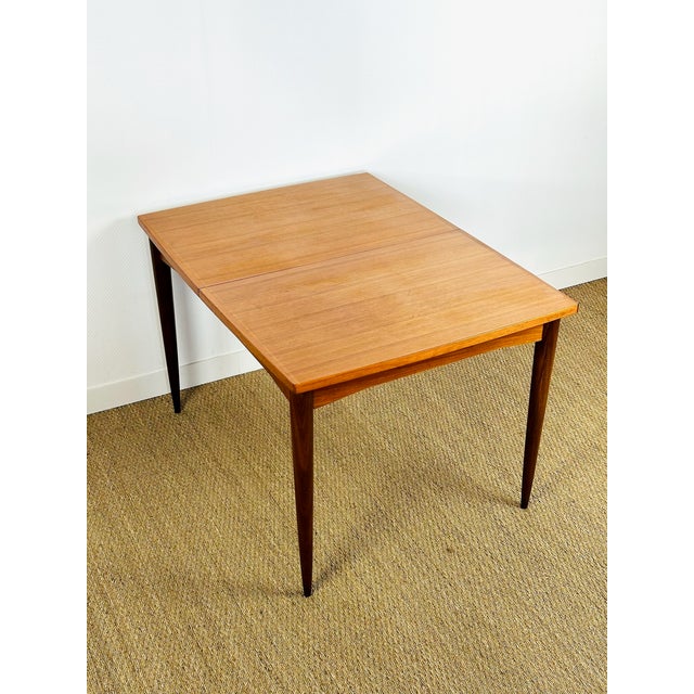 Scandinavian Teak Dining Table with Butterfly Extension, 1960 For Sale - Image 9 of 18
