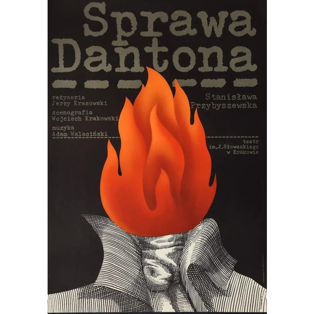 Sprawa Dantona is an original offset print on paper realized by Unknown Artist in the 1970s. Original colored offset. Good...