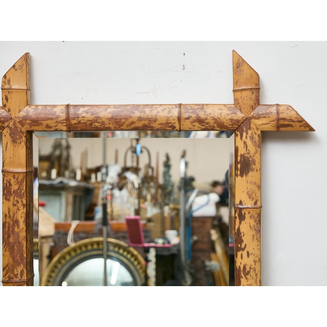 Harrison Van Horn Faux Bamboo Mirror, 20th Century, Handcrafted Elegance For Sale In Atlanta - Image 6 of 12
