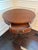Vintage Chippendale-Style Mahogany Drum Table With Drawer & Claw Feet For Sale In Baltimore - Image 6 of 10