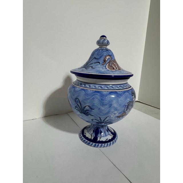 Renaissance Gabriel Montagnon Nevers Faience Covered Pot For Sale - Image 3 of 8