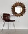 Beautiful baroque style Italian giltwood mirror with original mirror (diameter of the only mirrored glass 14.17" - 36cm)....