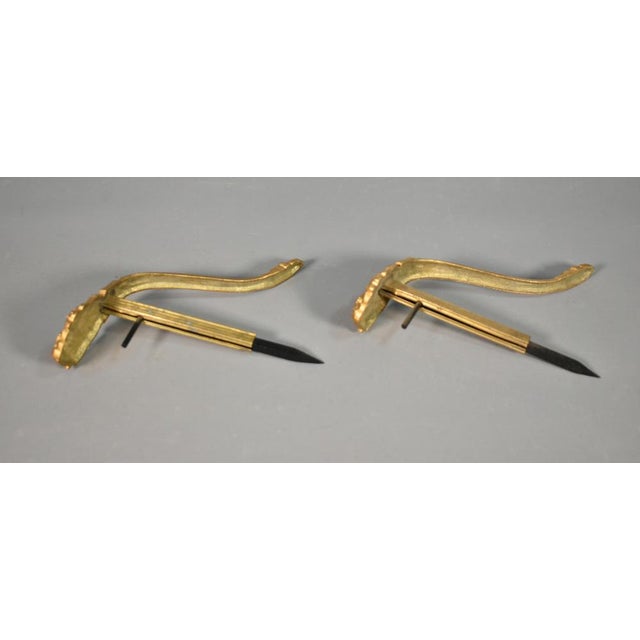 Metal French Louis XVI Style Bronze Curtain Tie-Backs, Set of 2 For Sale - Image 7 of 15
