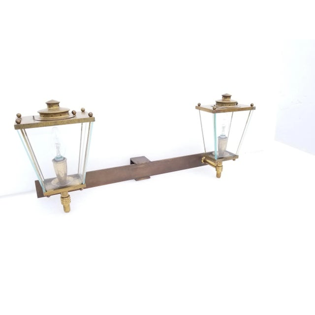 Large French Bronze 2 Lights Sconce Circa 1950's For Sale - Image 9 of 9