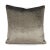 Textile Brown Plush Velvet With Silver Metallic Pillow Cover For Sale - Image 7 of 7