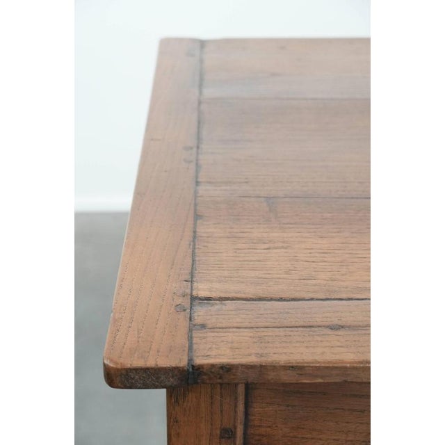 Antique French Oak Farmhouse Dining Table with Drawers For Sale - Image 13 of 18