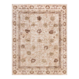 Modern Traditional-Inspired Hand-Knotted Silk Rug by Doris Leslie Blau For Sale