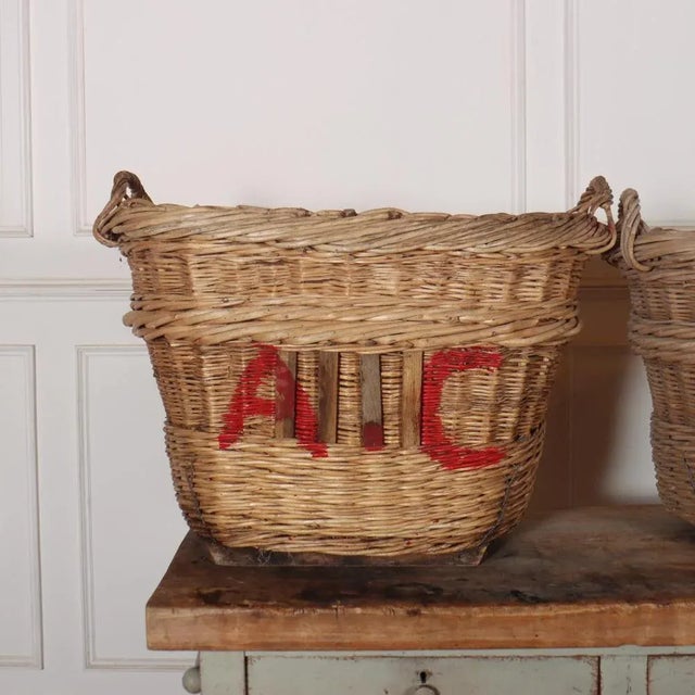Wood Champagne Grape Basket, 1920s For Sale - Image 7 of 7
