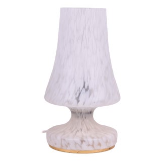 Mid-Century Table Lamp in Glass, Czech, 1960s For Sale