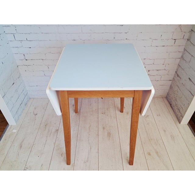 Mid-Century Formica Drop Leaf Dining Table, 1960 For Sale - Image 13 of 17
