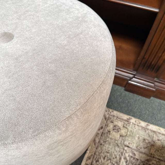 Precedent Mia Caster Keg Ottoman For Sale - Image 11 of 12