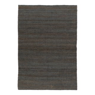 Grey Solid Handwoven Premium Natural Jute Yarn Flatweave Rug 12x15 Ft. For Sale