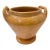 Vintage Ochre Glazed Ceramic Urn With Handles For Sale