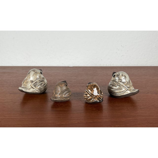 Mid-Century German Studio Pottery Sparrow Figurines by Bärbel Bach for Lübecker Spatzen, Set of 4 For Sale - Image 4 of 18