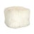 Tibetan White Lamb Fur Pouf For Sale - Image 4 of 4