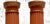 Persimmon Vintage 18th Century Boho Italian Fluted Columns - a Pair For Sale - Image 8 of 12