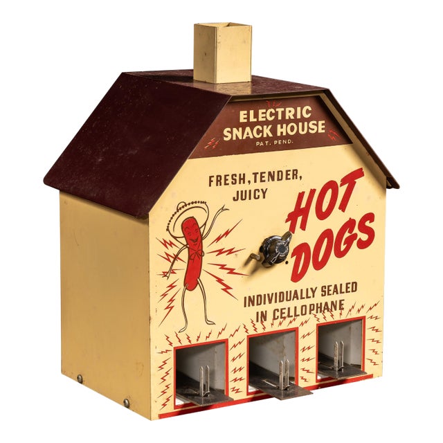 Vintage "Electric Snack House" Hot Dog Warmer Display For Sale
