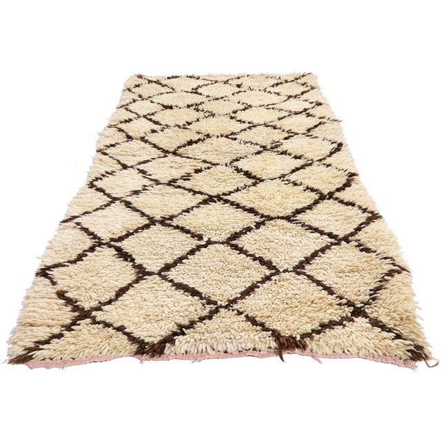 Mid-Century Modern Vintage Azilal Moroccan Rug, 02'09 X 06'00 For Sale - Image 3 of 10