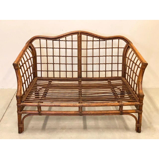 Wicker and Bamboo Sofa, 1970s For Sale - Image 12 of 12