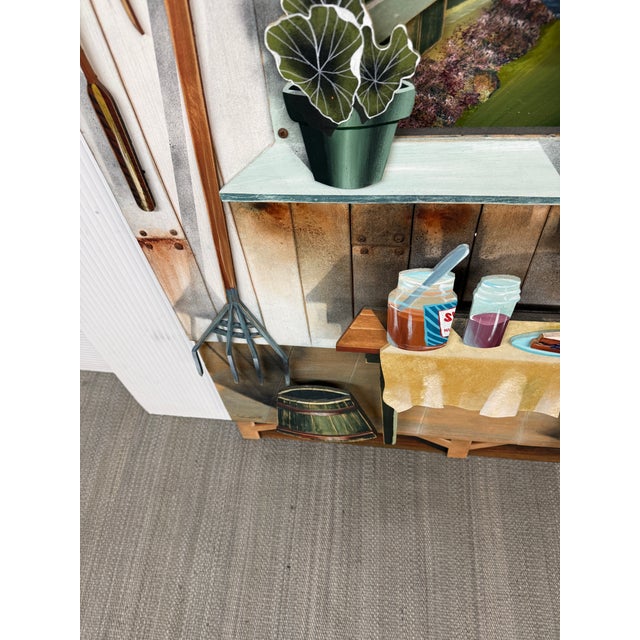 White Circa 1988 Stephen Schubert Limited Edition Three Dimensional Giclee Painting For Sale - Image 8 of 12