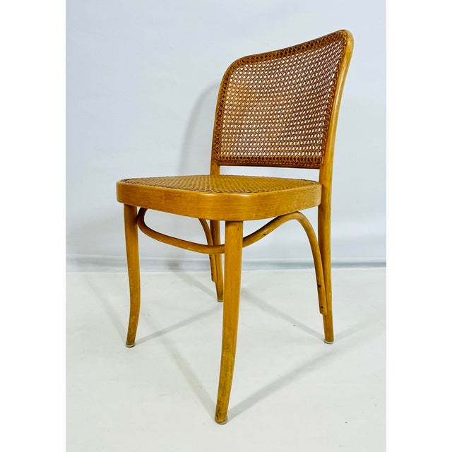 Wood Set of 3 Cane & Bentwood Side Chairs by Loewenstein/Oggo, Usa 1960's For Sale - Image 7 of 12