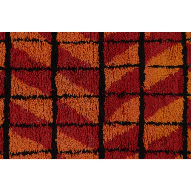 Vintage Moroccan Runner With Gold and Pink Geometric Patterns, From Rug & Kilim For Sale In New York - Image 6 of 7