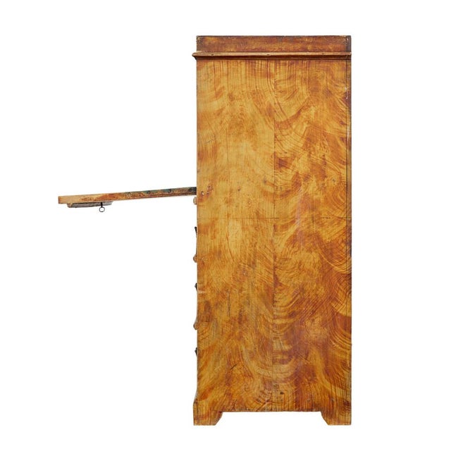 Swedish Antique Painted Pine Writing Desk, 1870 For Sale - Image 10 of 12