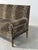 Vintage Leopard Velvet Sofa with Drop-Down Arms, France For Sale - Image 4 of 14