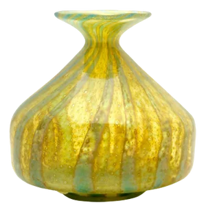 Soliflore Vase with Wide Rimmed Mouth and Bubble Inclusions, Mdina, 1970s