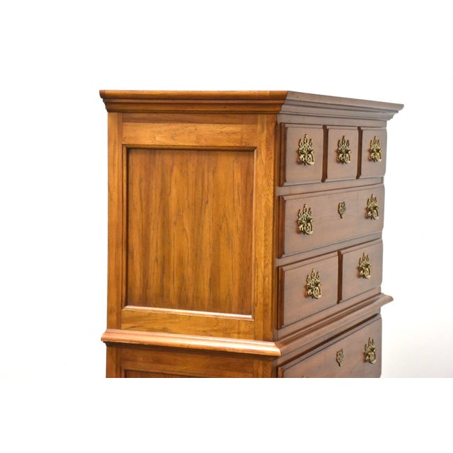Oak Tall Dresser by Thomasville | Chairish