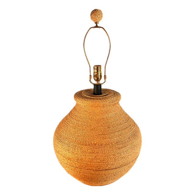 Seagrass Woven Decorative Lamp For Sale