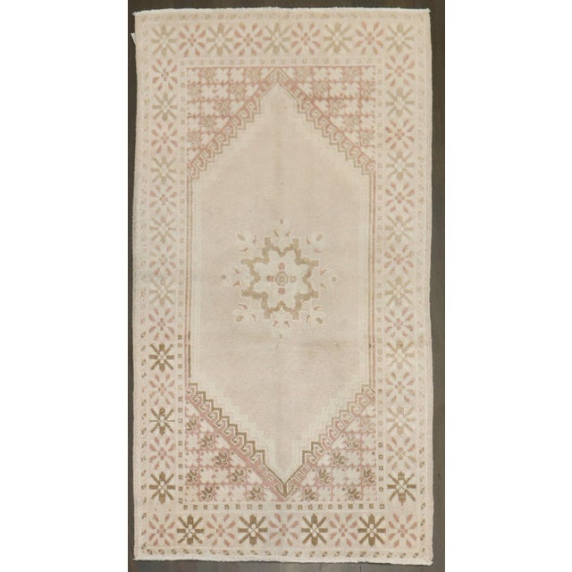 Vintage Zabihi Collection Neutral Moroccan Rug - 2'9" x 5' For Sale - Image 4 of 7