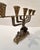 Vintage Brass Menorah With Movable Doors For Sale In Miami - Image 6 of 11