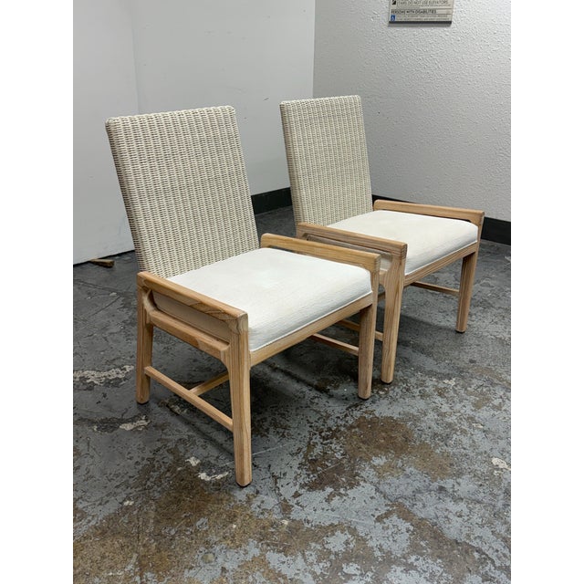 Coastal Palecek Freeman Coastal Armchairs, Pair For Sale - Image 3 of 12