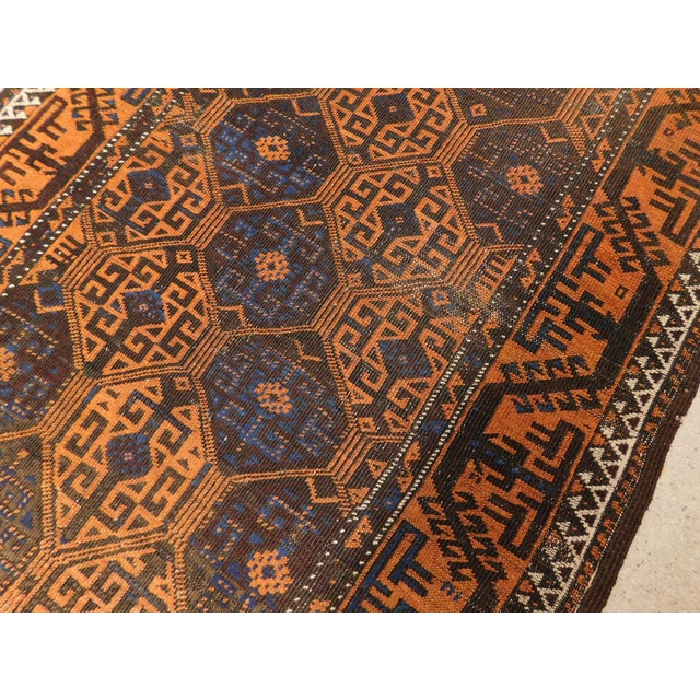 Antique Persian Baluchi Tribal Rug. 3'1"x 5'5" For Sale - Image 9 of 15